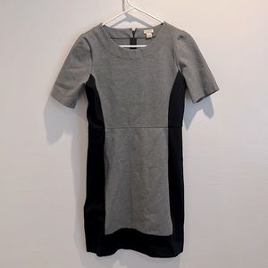J. Crew grey and black dress